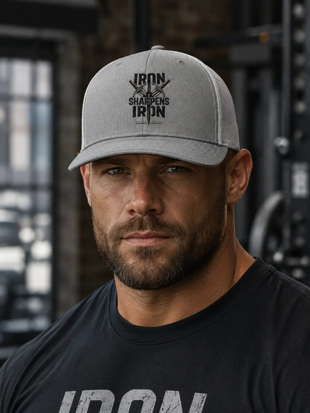 Iron Sharpens Iron - Stealth Trucker Hat product image (1)