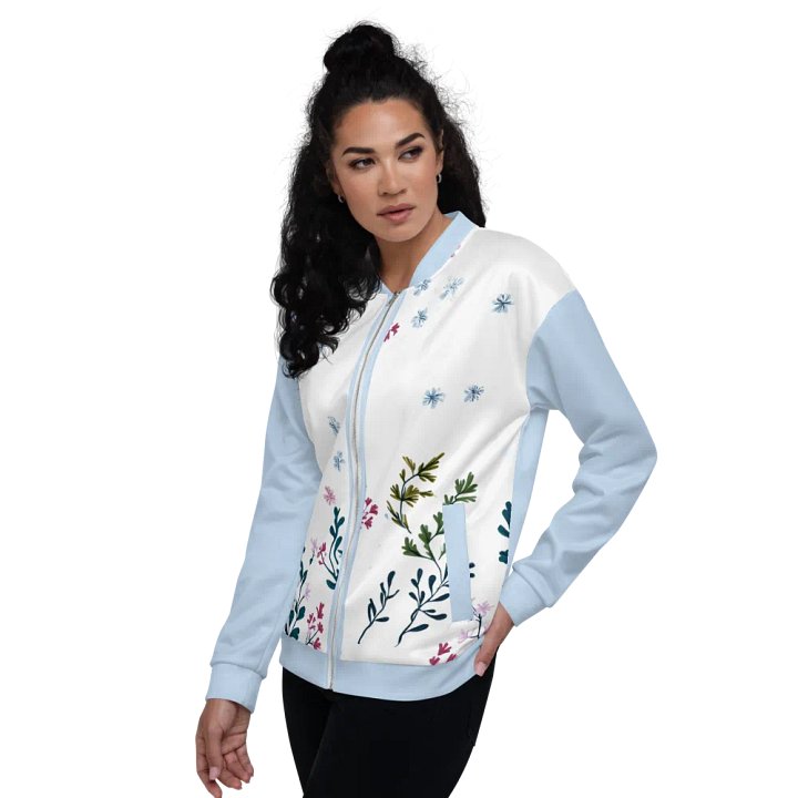 Botanical Bliss All-Over Print Bomber Jacket product image (1)