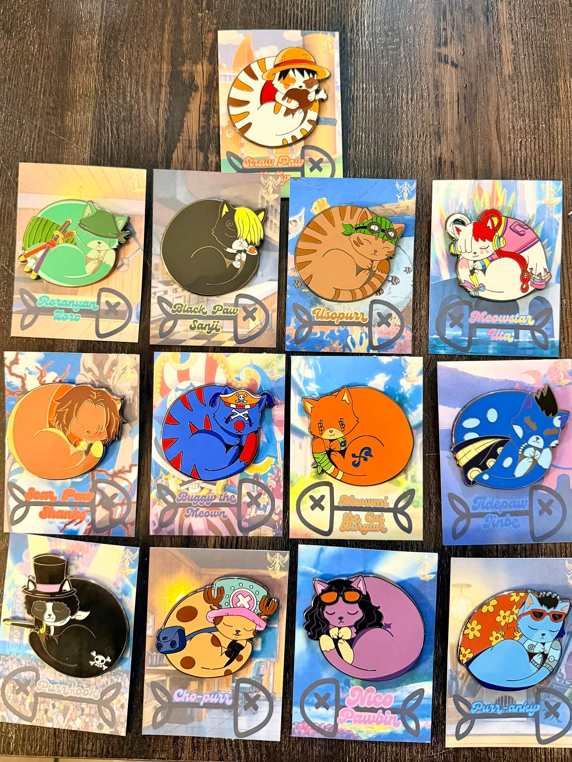 One Piece x Straw Paw Ename Pins! product image (1)