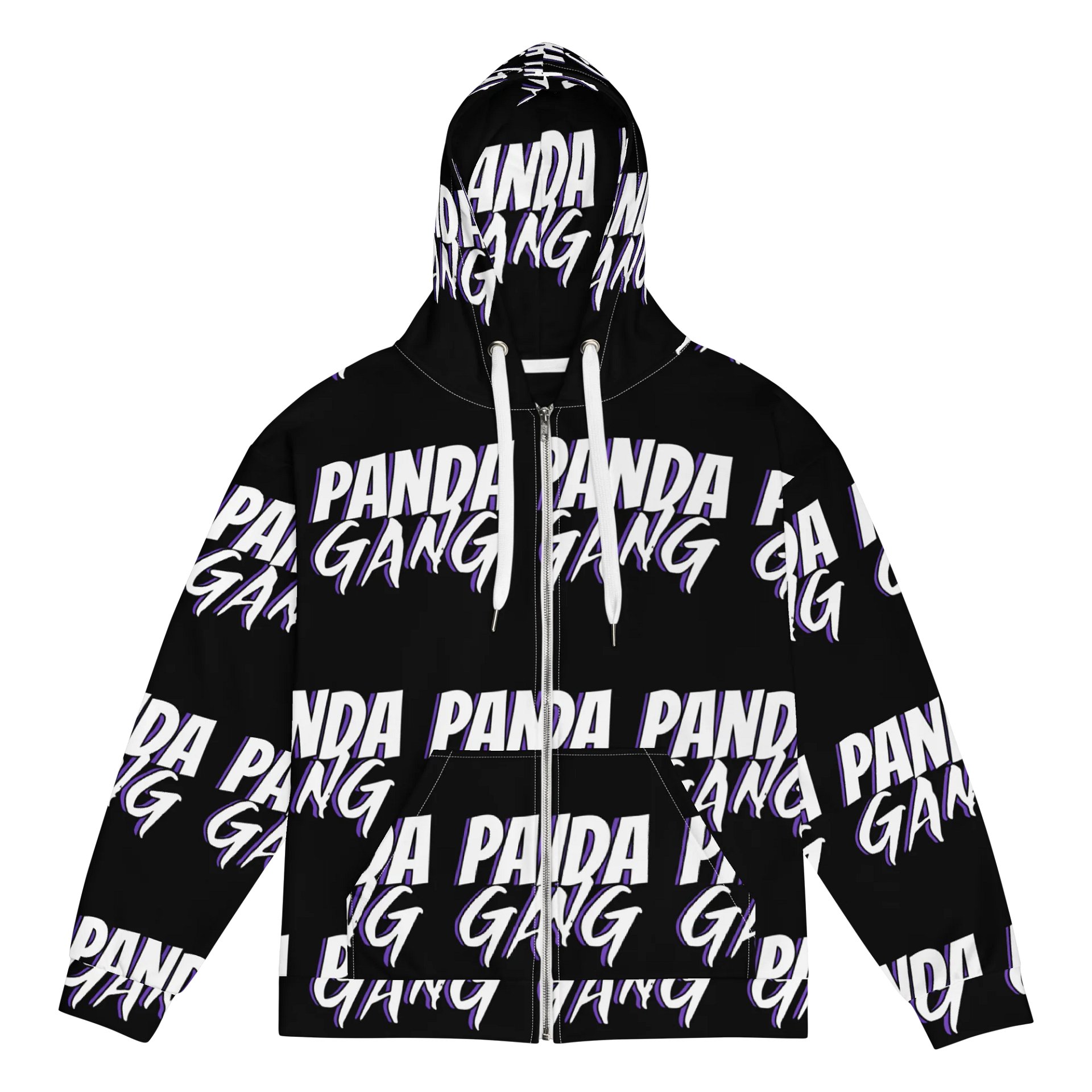 Panda Gang All-Over Print Zip Hoodie product image (1)