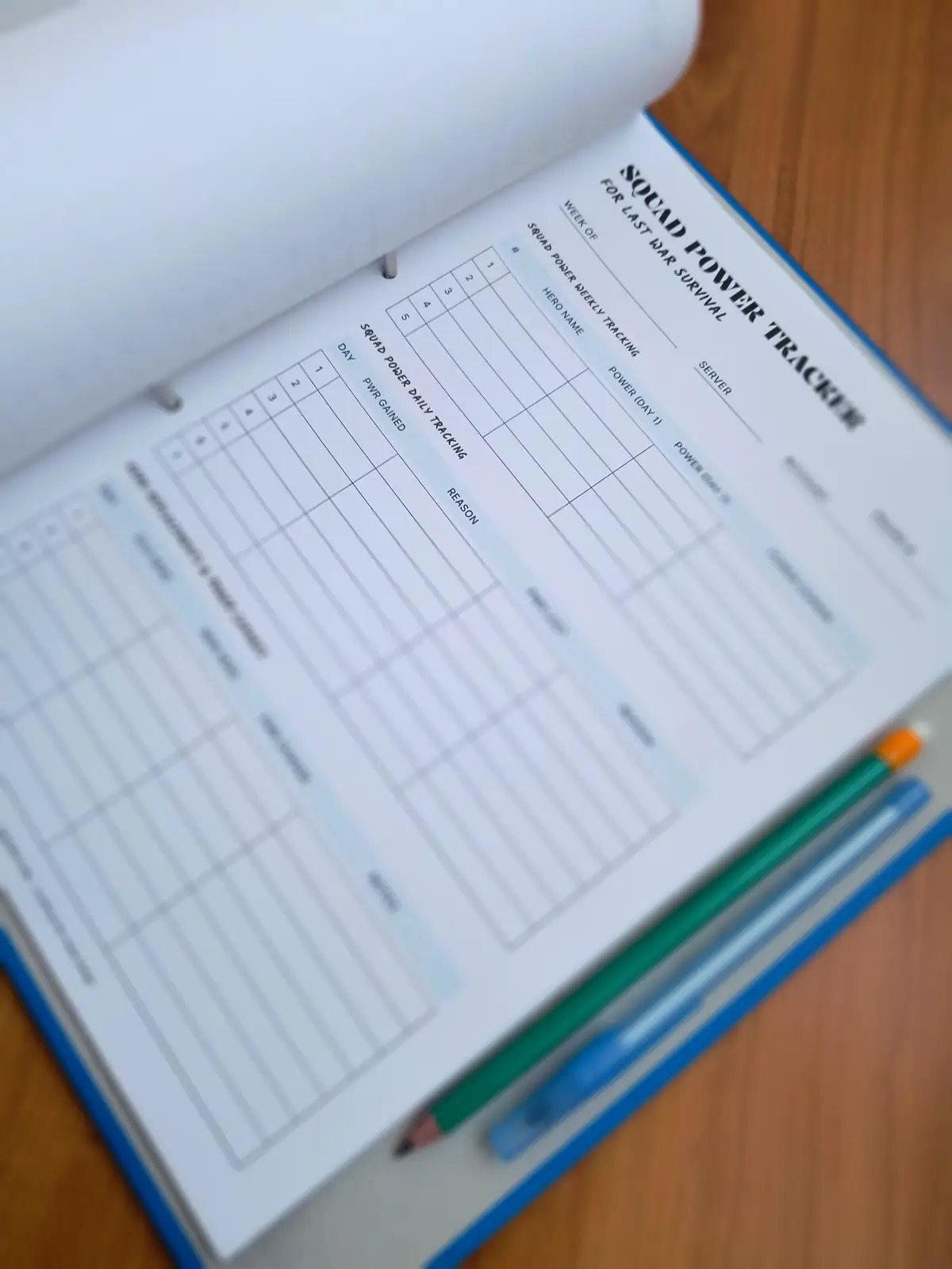 Power Tracker Printable Kit for Last War Survival product image (3)