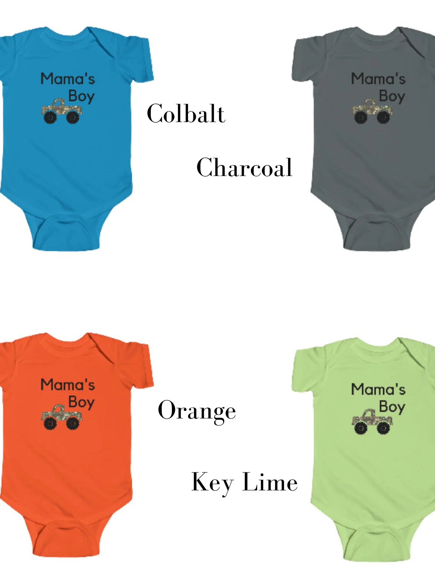 Mama’s Boy Monster Truck Onesie - Cute Boy Outfit - Monster Truck Baby Clothes - Gift for Boy Mom product image (5)