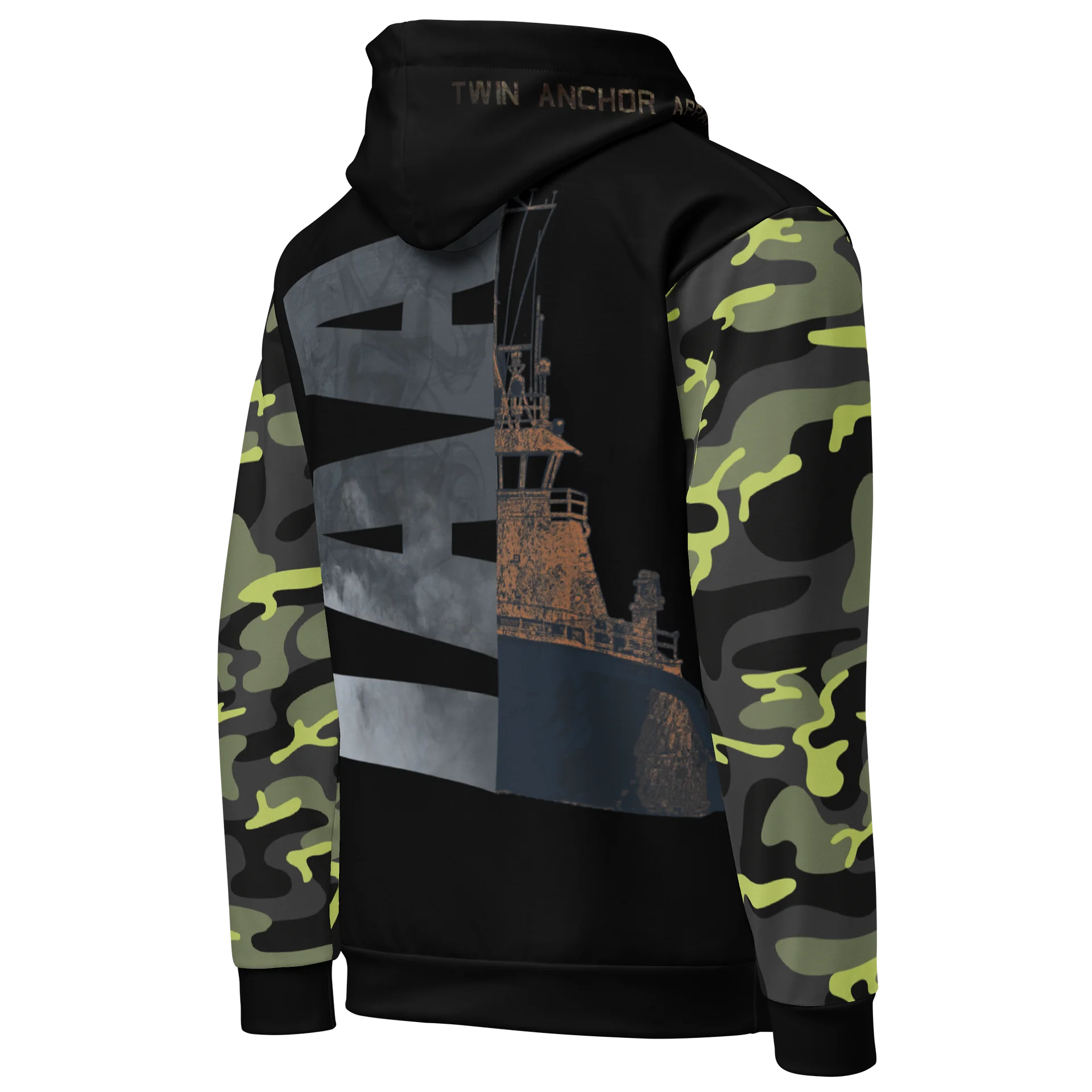 TAA & Foss Tug – (Camouflage & Black) – Performance Marine Wear | Twin Anchor Apparel North Current Line product image (3)