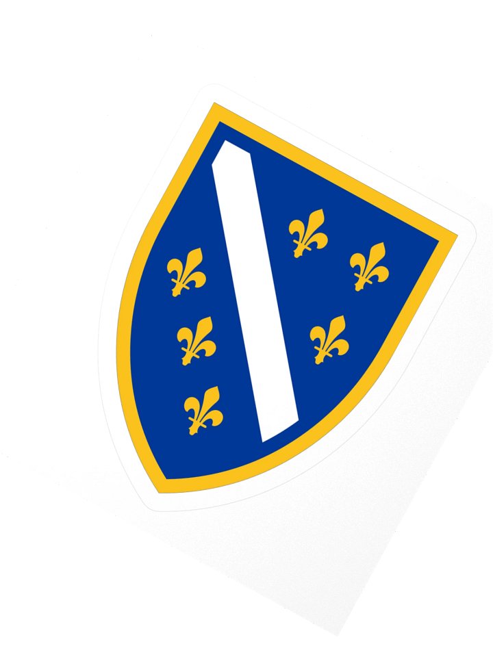 Bosnia Coat Of Arms Kiss Cut Stickers product image (2)