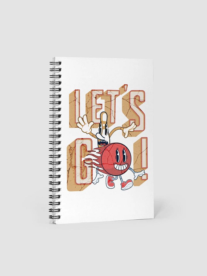Lets Go Mascot Bowling Exciting Adventure Spiral Notebook product image (1)