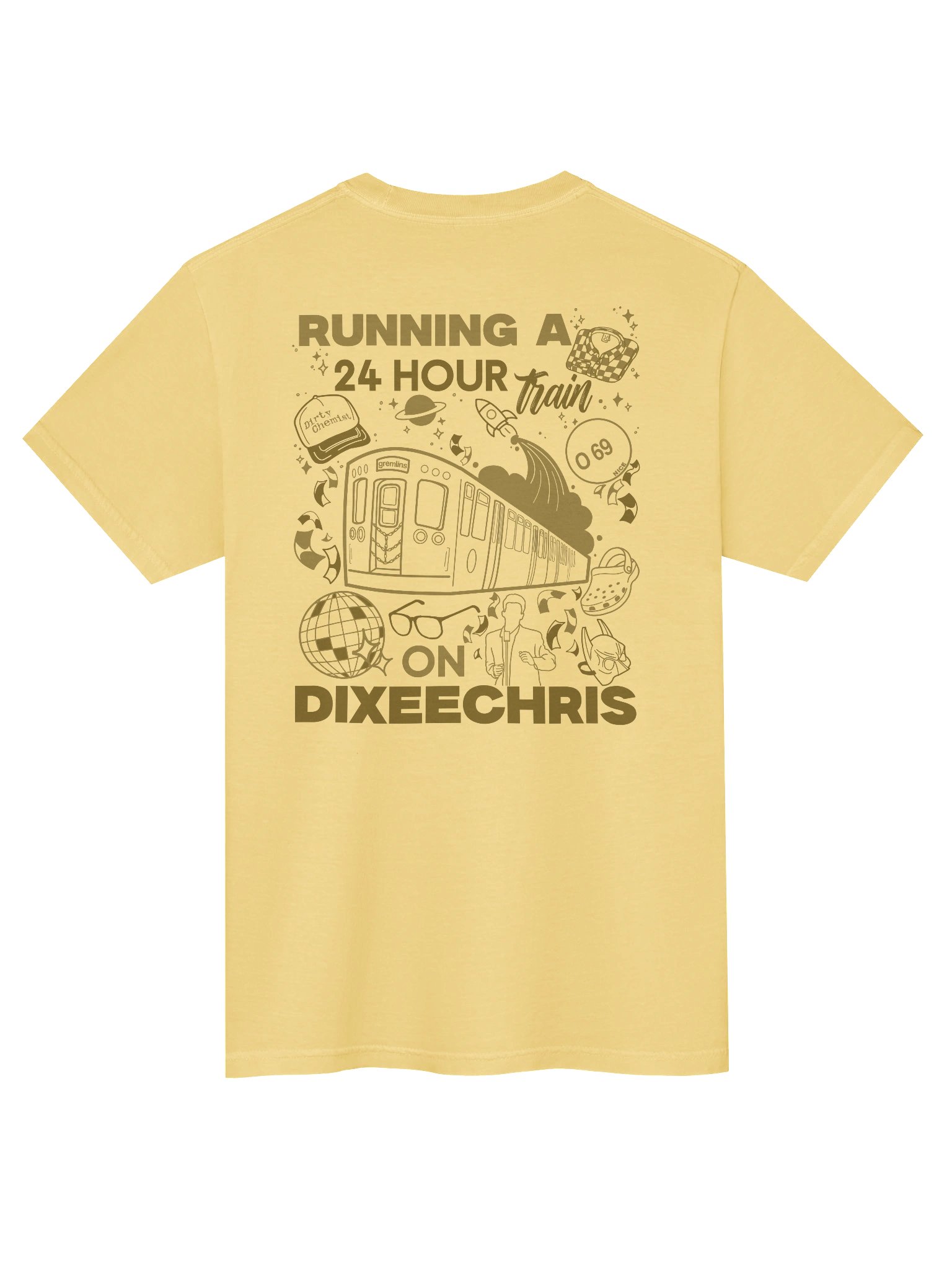 24hr Train Pocket Tee - Yellow product image (3)