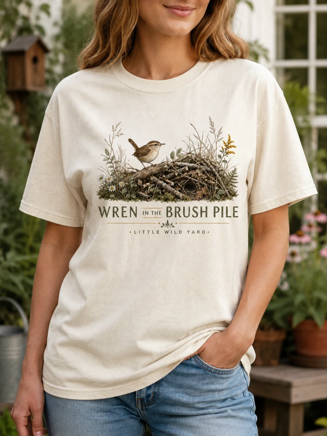 Wren in the Brush Pile T-shirt product image (2)