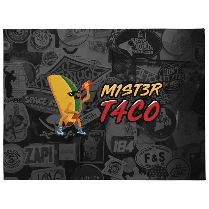 t4c0 Sticker Wall Blanket product image (2)