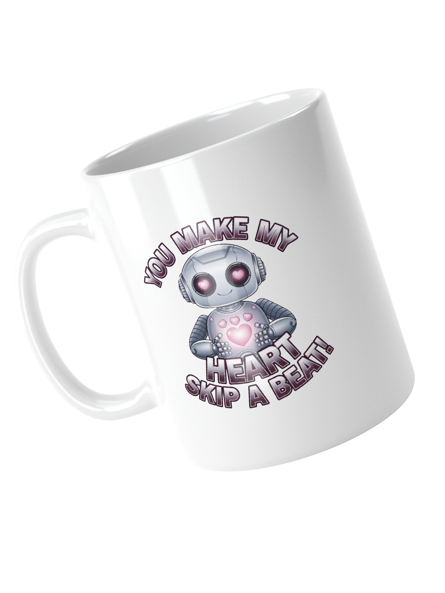 Robot Valentine's Day Gift | Funny Tech Love Mug | Geeky Romance Gift for Nerds product image (4)