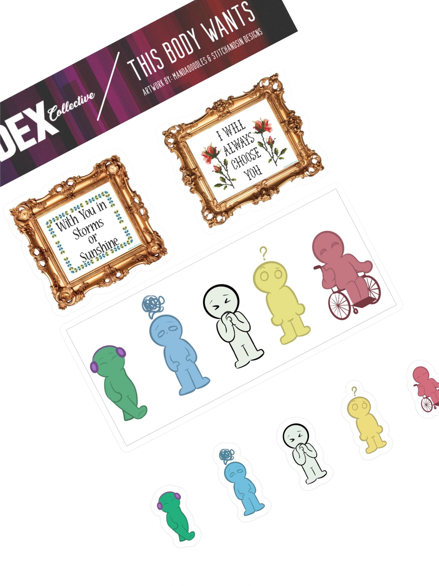 This Body Wants - Kiss Cut Sticker Sheet 2 product image (1)