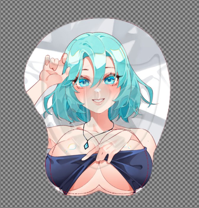Selphie the Slime Girl - 3D Mouse Pad product image (1)