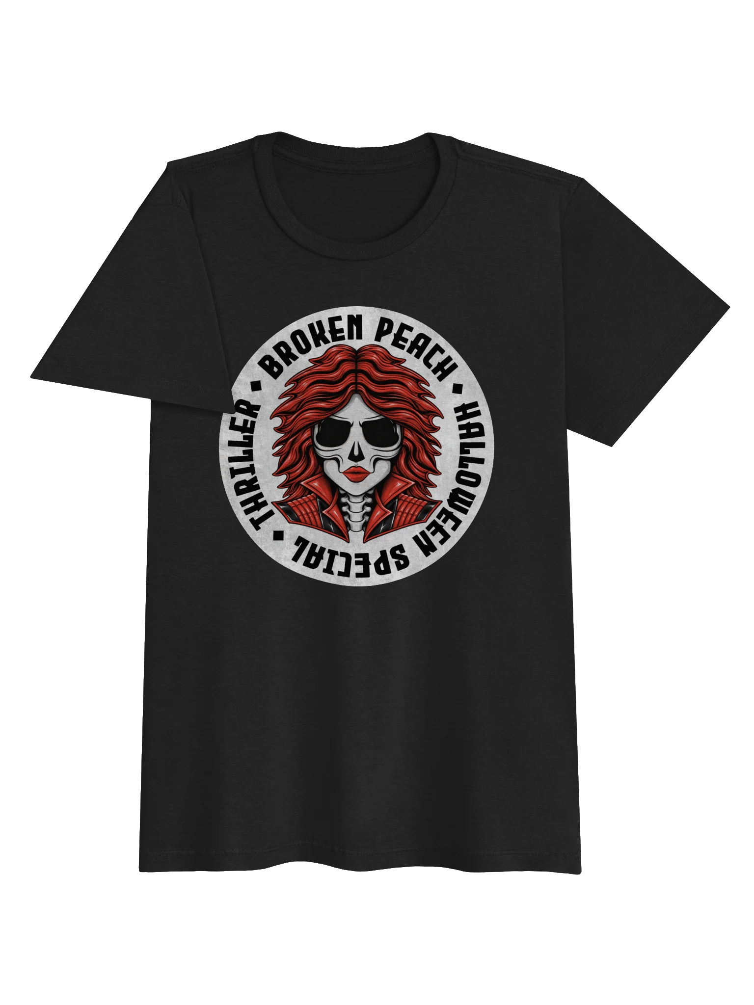 Broken Peach – Women's Thriller Halloween T-Shirt product image (3)