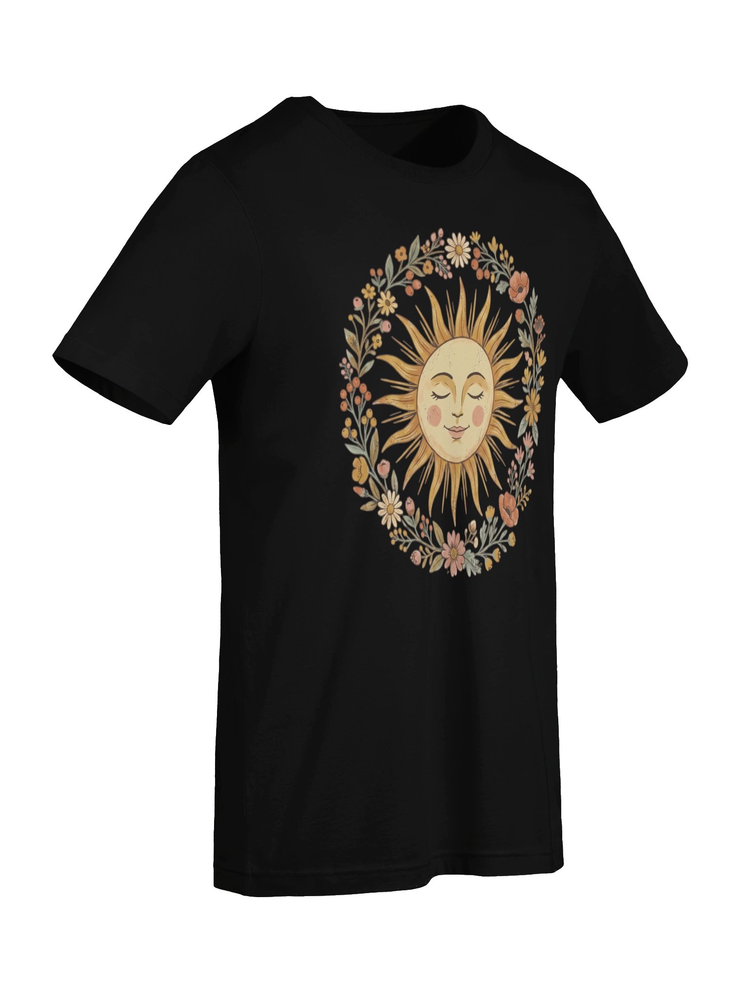 Camiseta Gráfica Boho Sol Celestial | Estilo Místico Vintage product image (8)