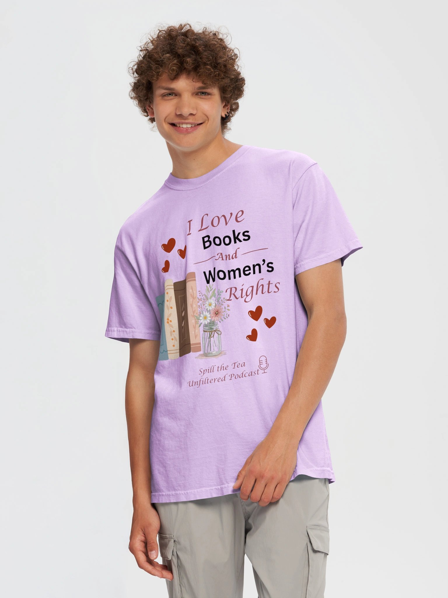 I Love Books and Women’s Rights Tee product image (29)