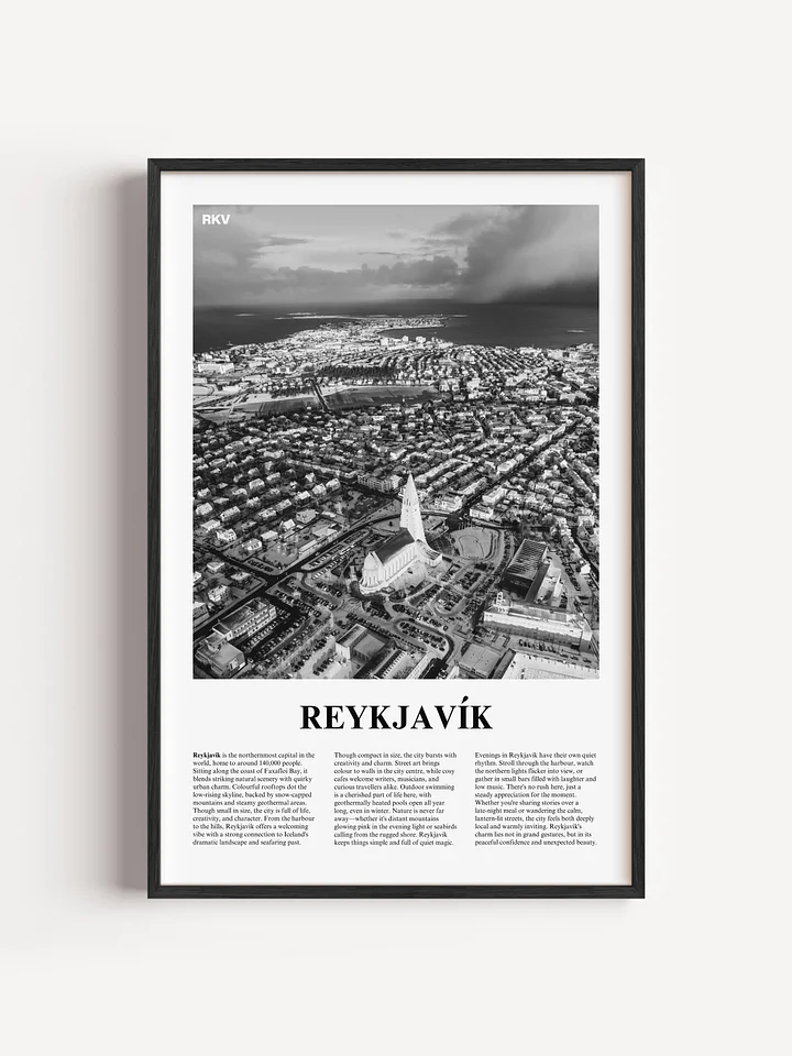 Reykjavik 01 Newspaper Poster product image (1)