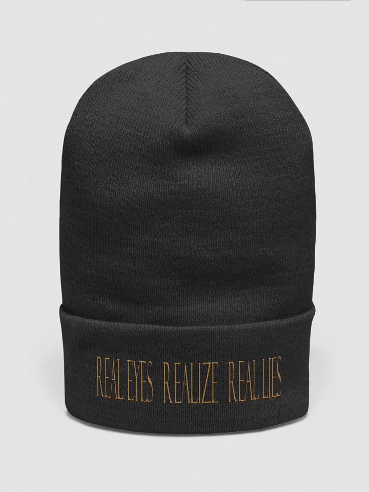 Real Eyes Realize Real Lies - Yupoong Cuffed Beanie product image (1)