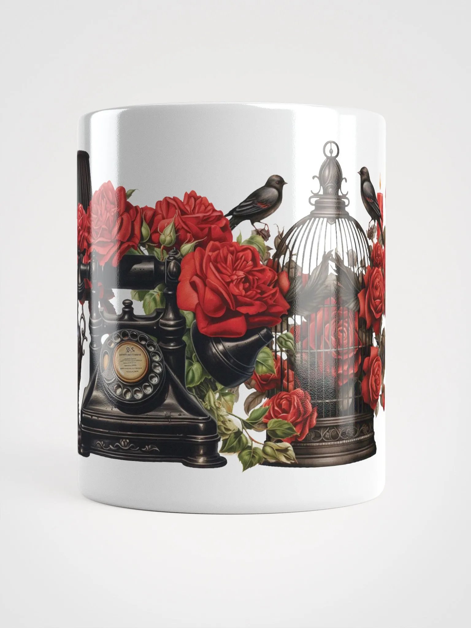 Gothic Red Rose Antique Mug product image (3)