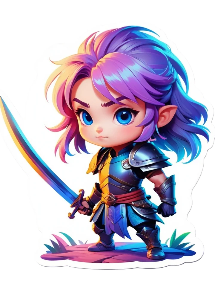 Chibi Warrior Set A - Pin Button Collection product image (1)