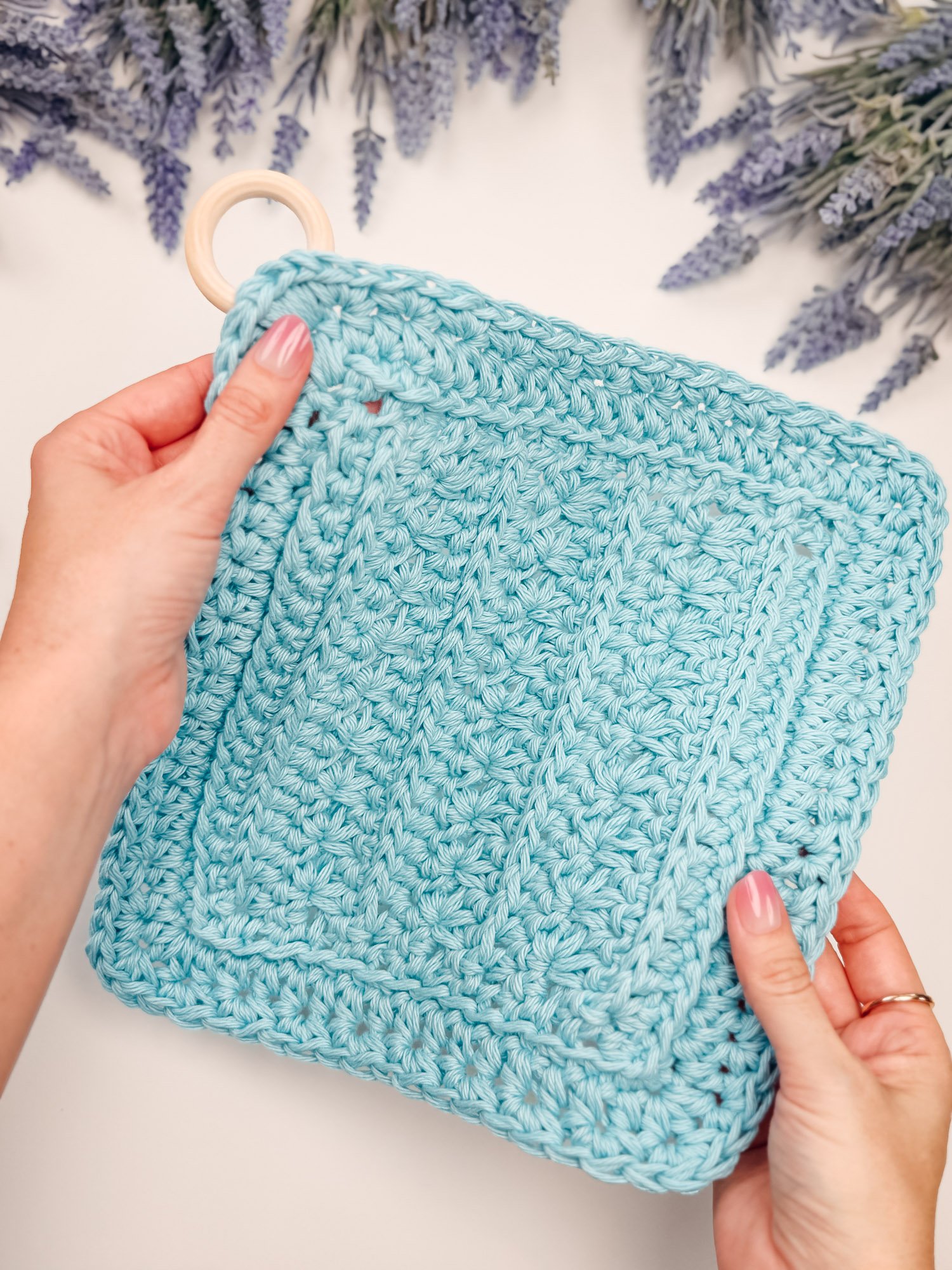 Petal Loop Stitch Crochet Trivet product image (8)