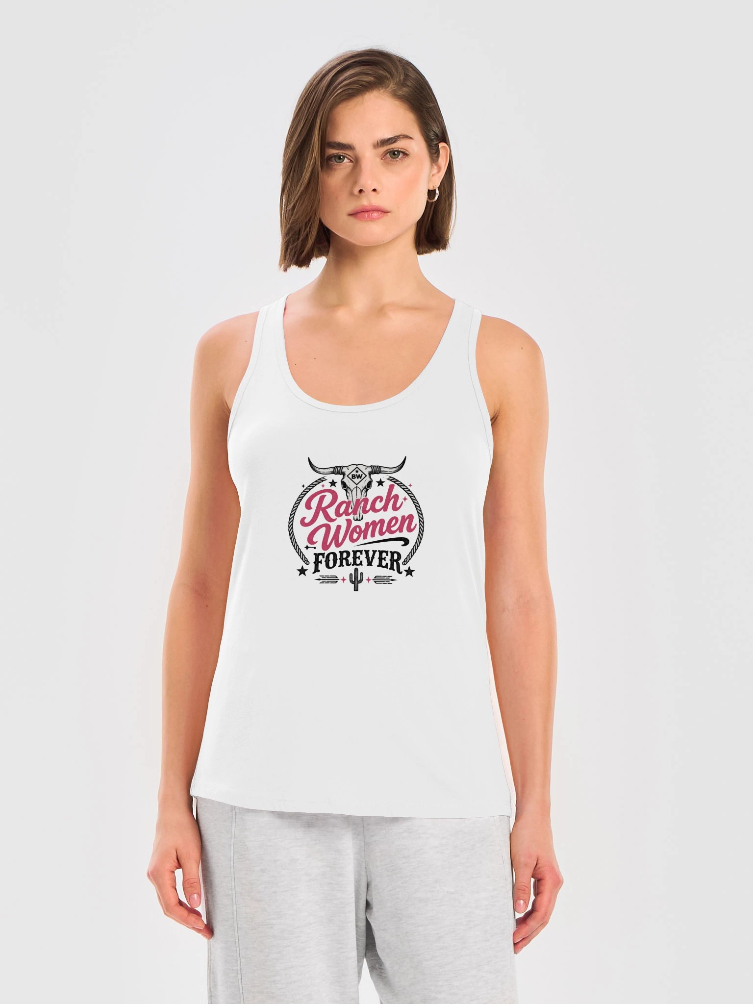 Women's Ranch Life Tank Top — Ranch Women Forever Racerback | Broken Women!™ product image (5)