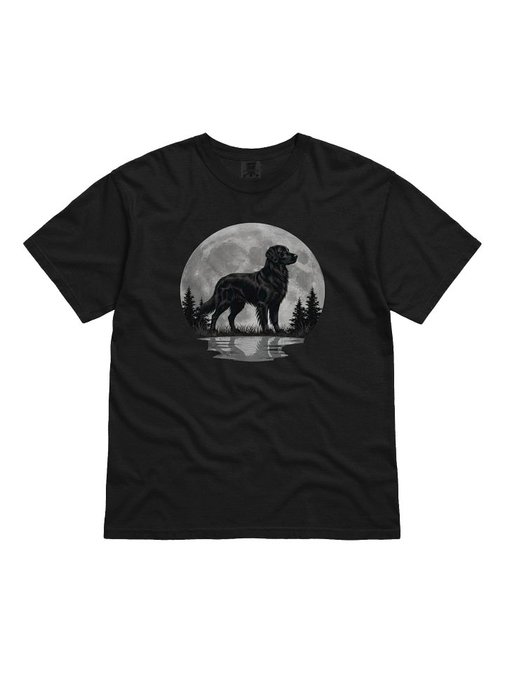 Golden Retriever Moonlight T-Shirt – Comfort Colors 1717 Vintage Wilderness Graphic Tee product image (2)