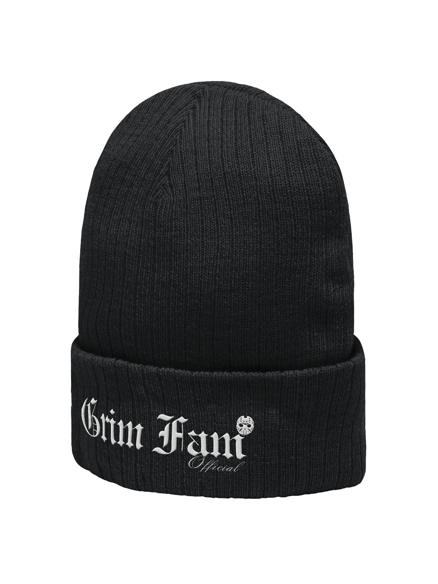 GrimFam Official Beanie #1 - White writing - Avail in all colors product image (5)