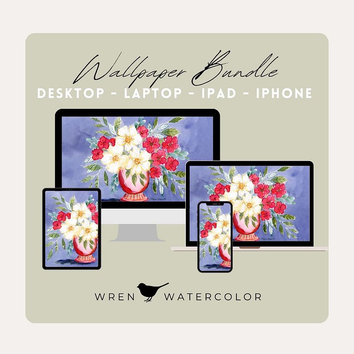 Periwinkle Digital Wallpaper Bundle product image (1)