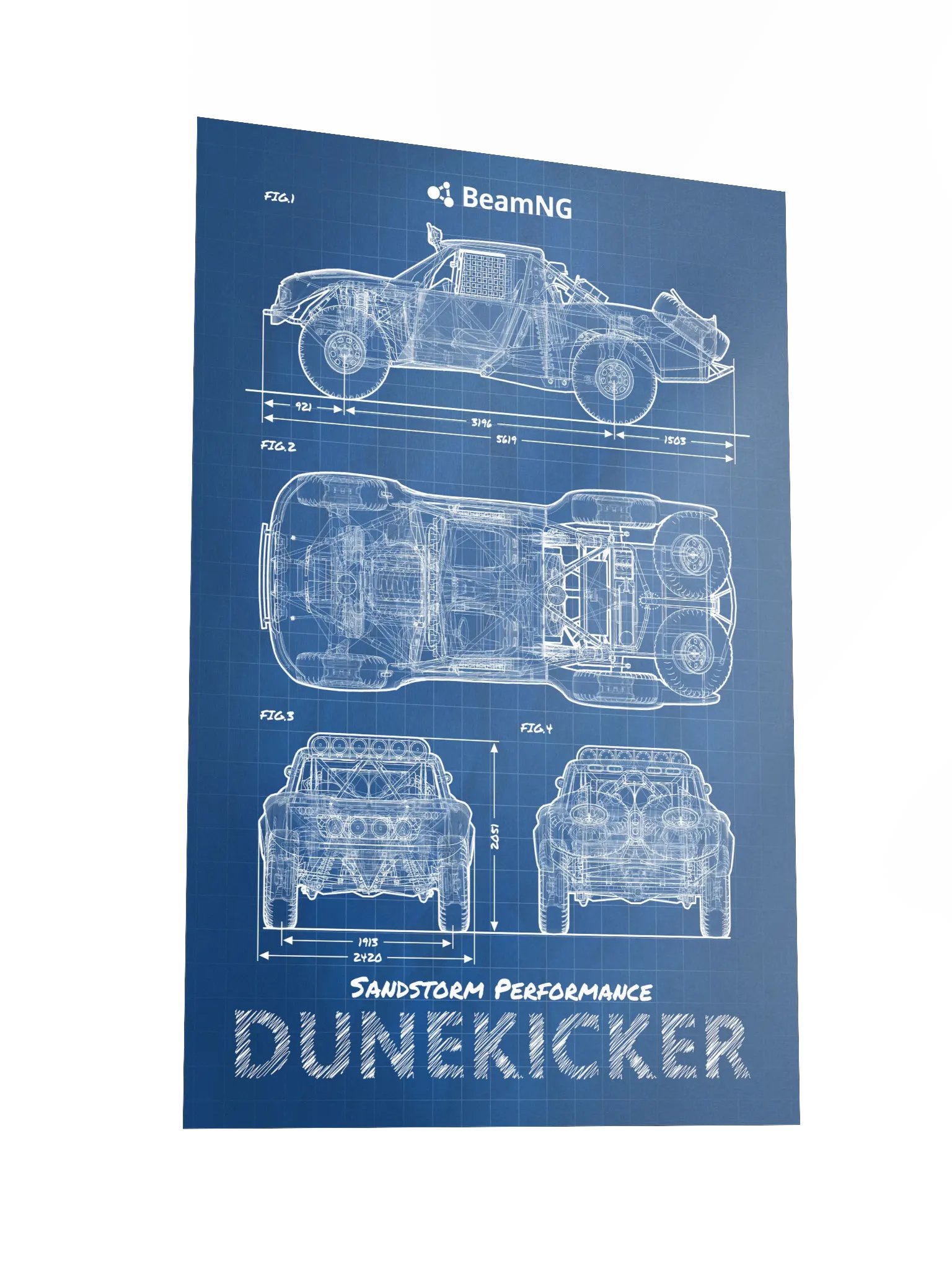 SP Dunekicker Blueprint Poster product image (4)
