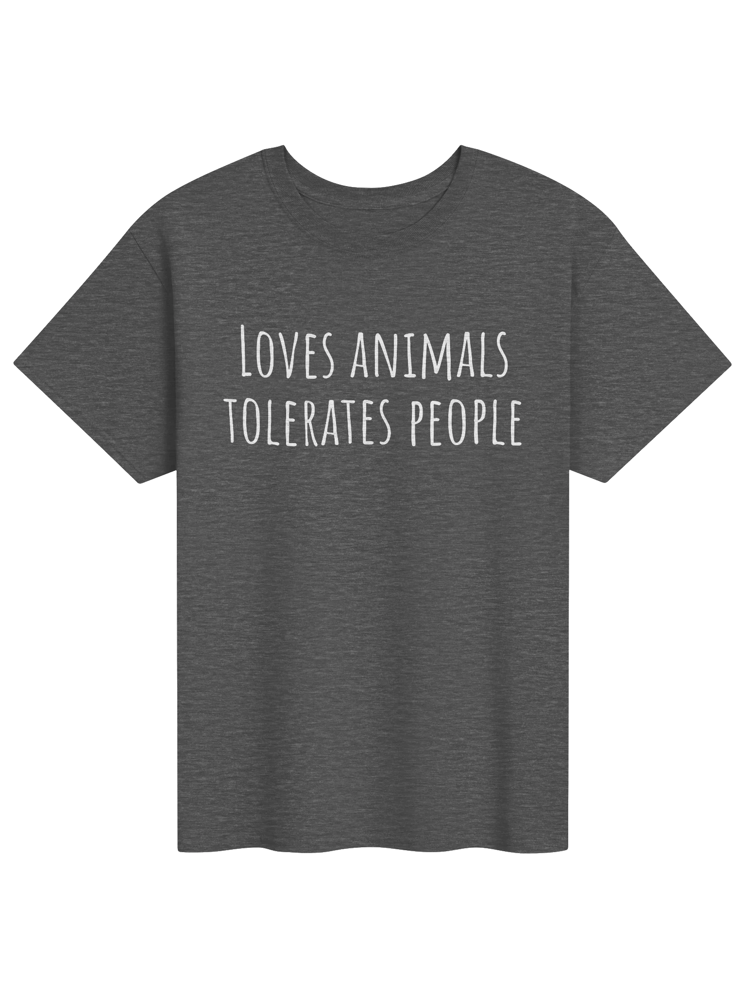 LOVES ANIMALS TOLERATES PEOPLE Unisex Shirt product image (2)