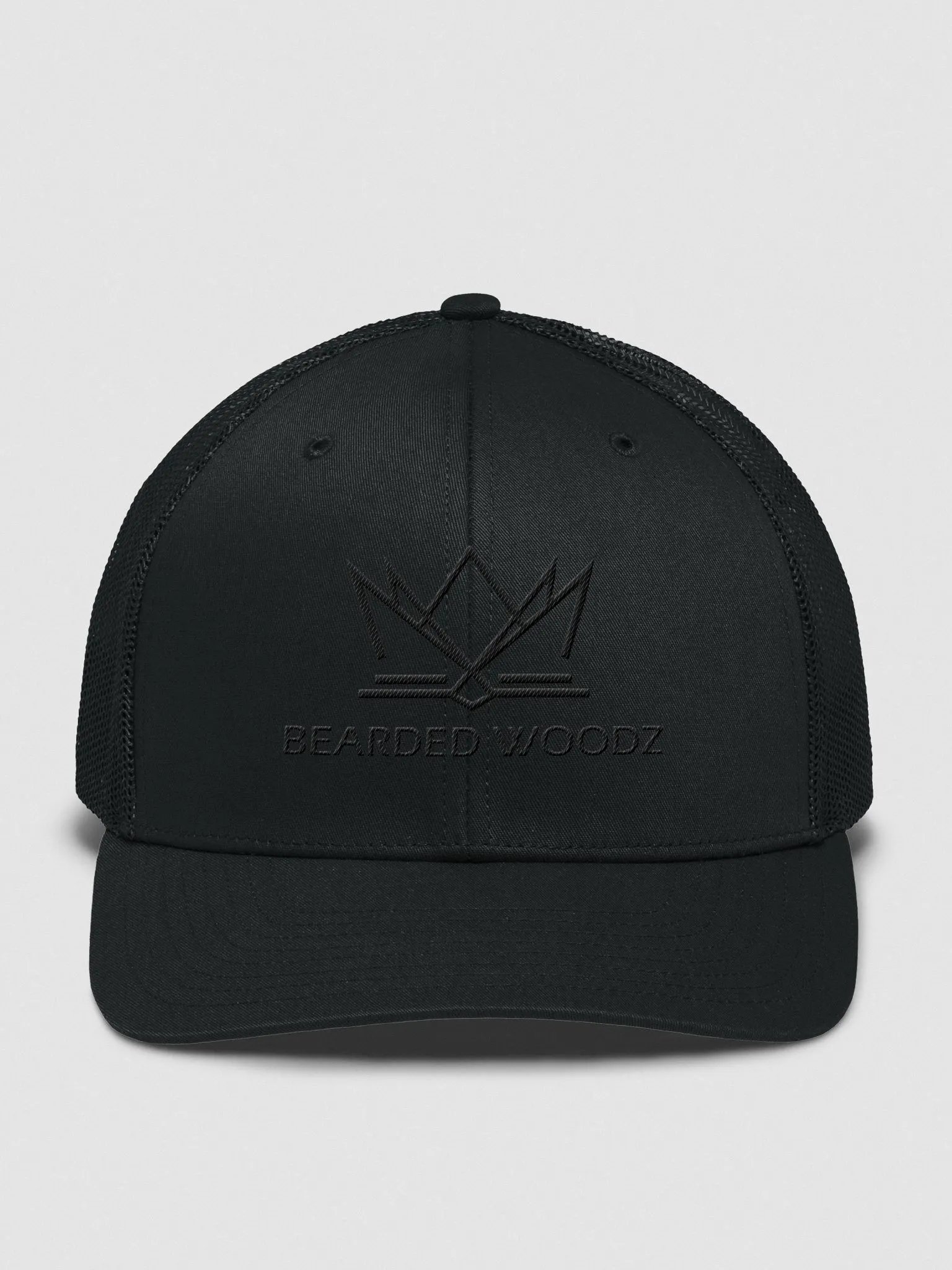Bearded Woodz Trucker Cap (Black Embroidery) product image (1)