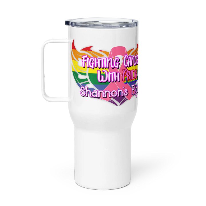 Fighting Cancer w/ Pride - Travel Mug w/ Handle product image (1)