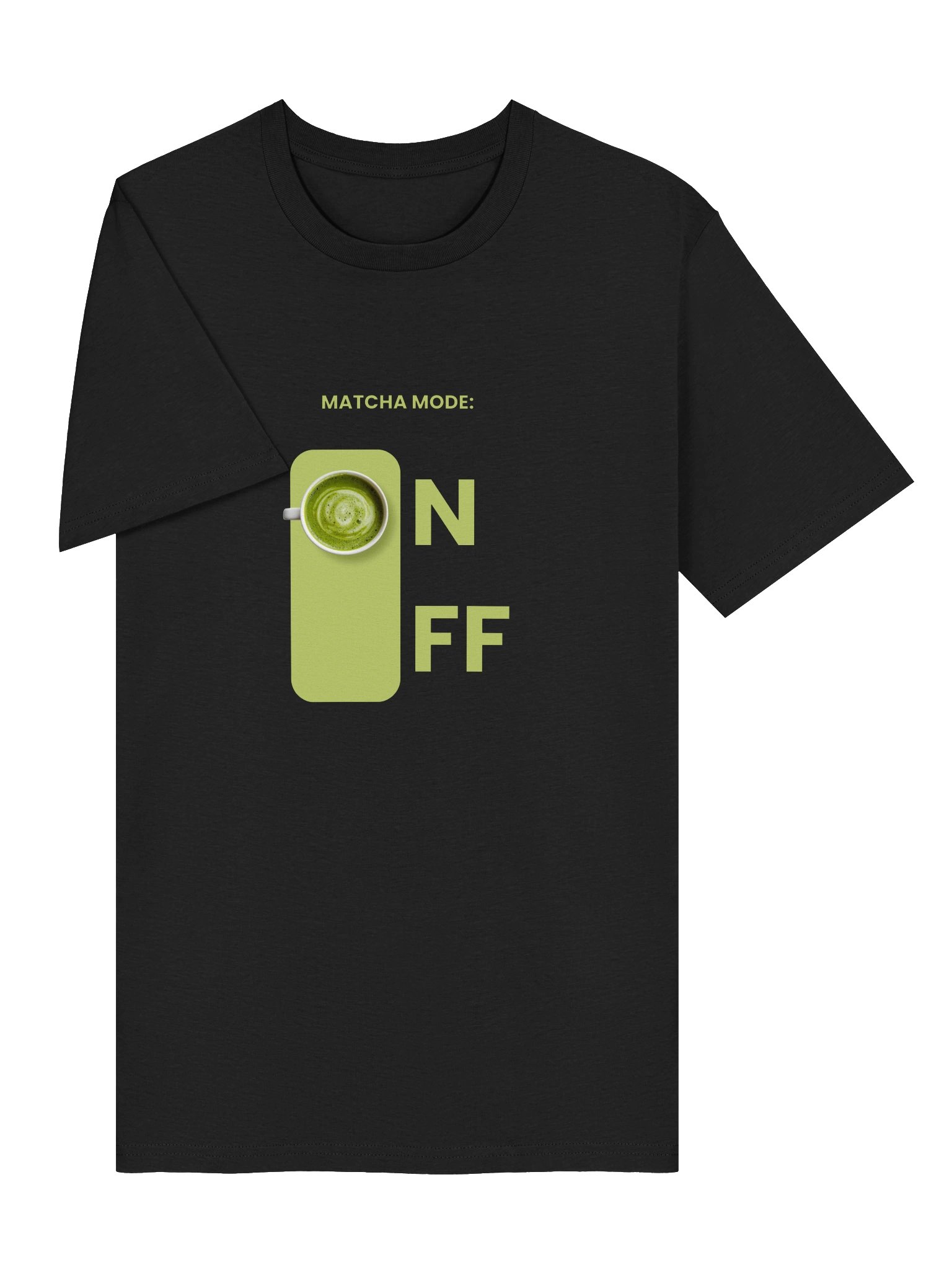 MATCHA MODE ON Graphic Women T-Shirt - Minimalist Green Tea Tee product image (12)
