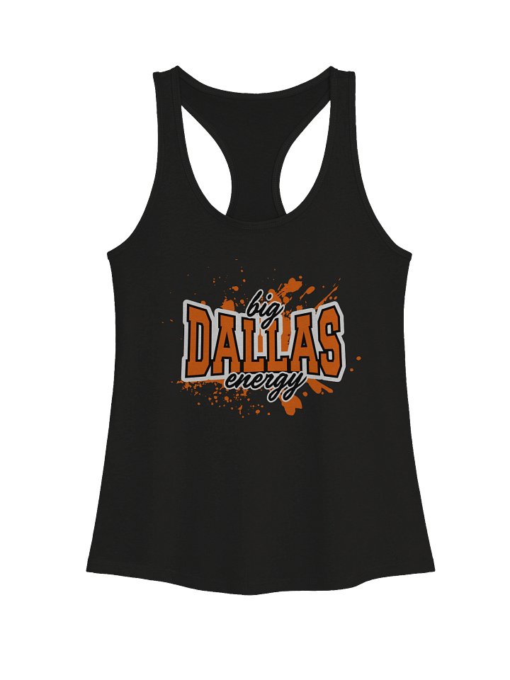 Big Dallas Energy Splash Womens Racerback Tank product image (1)