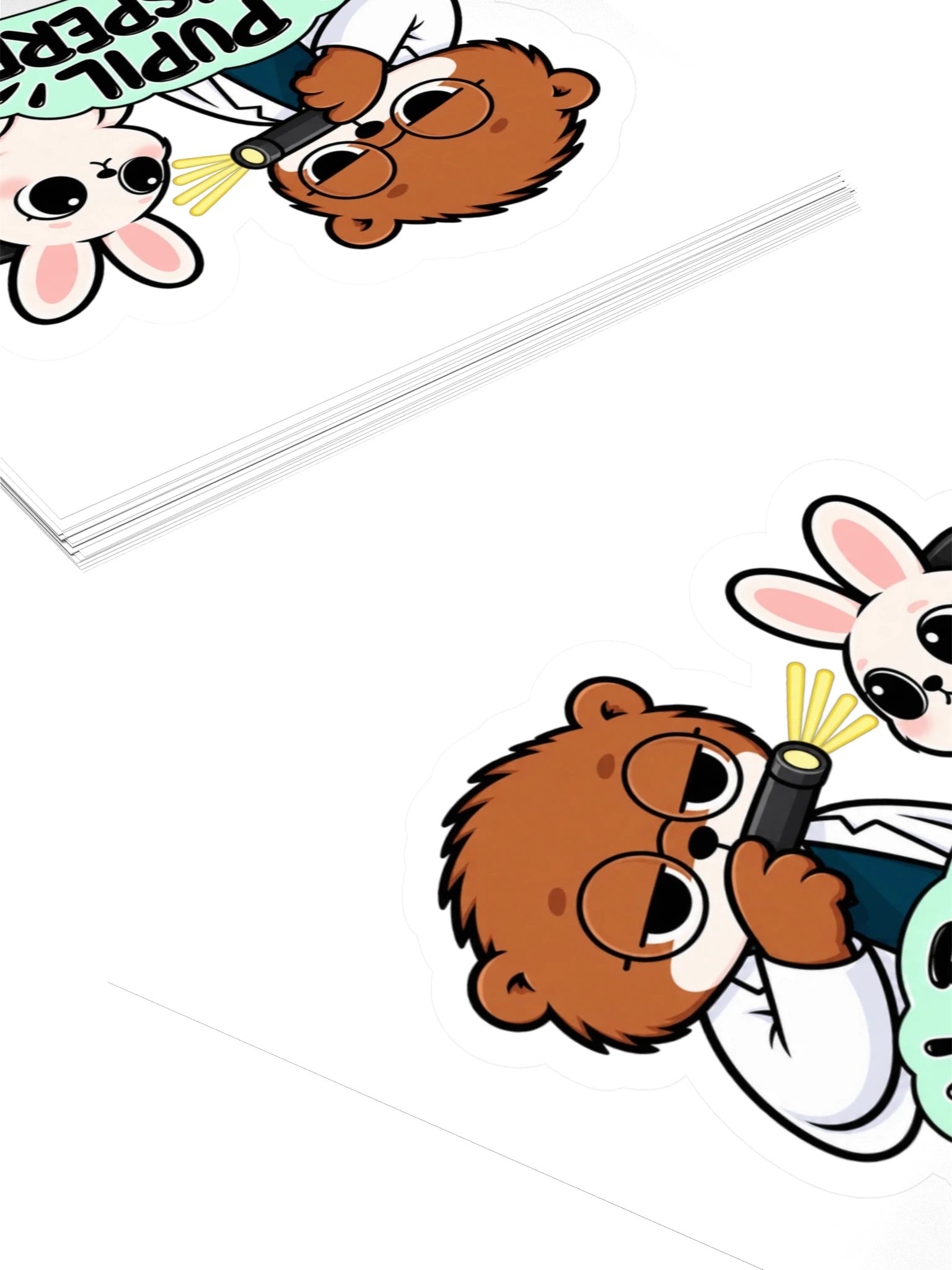 Sleepy Optometrist Pupil Whisperer Sticker product image (4)