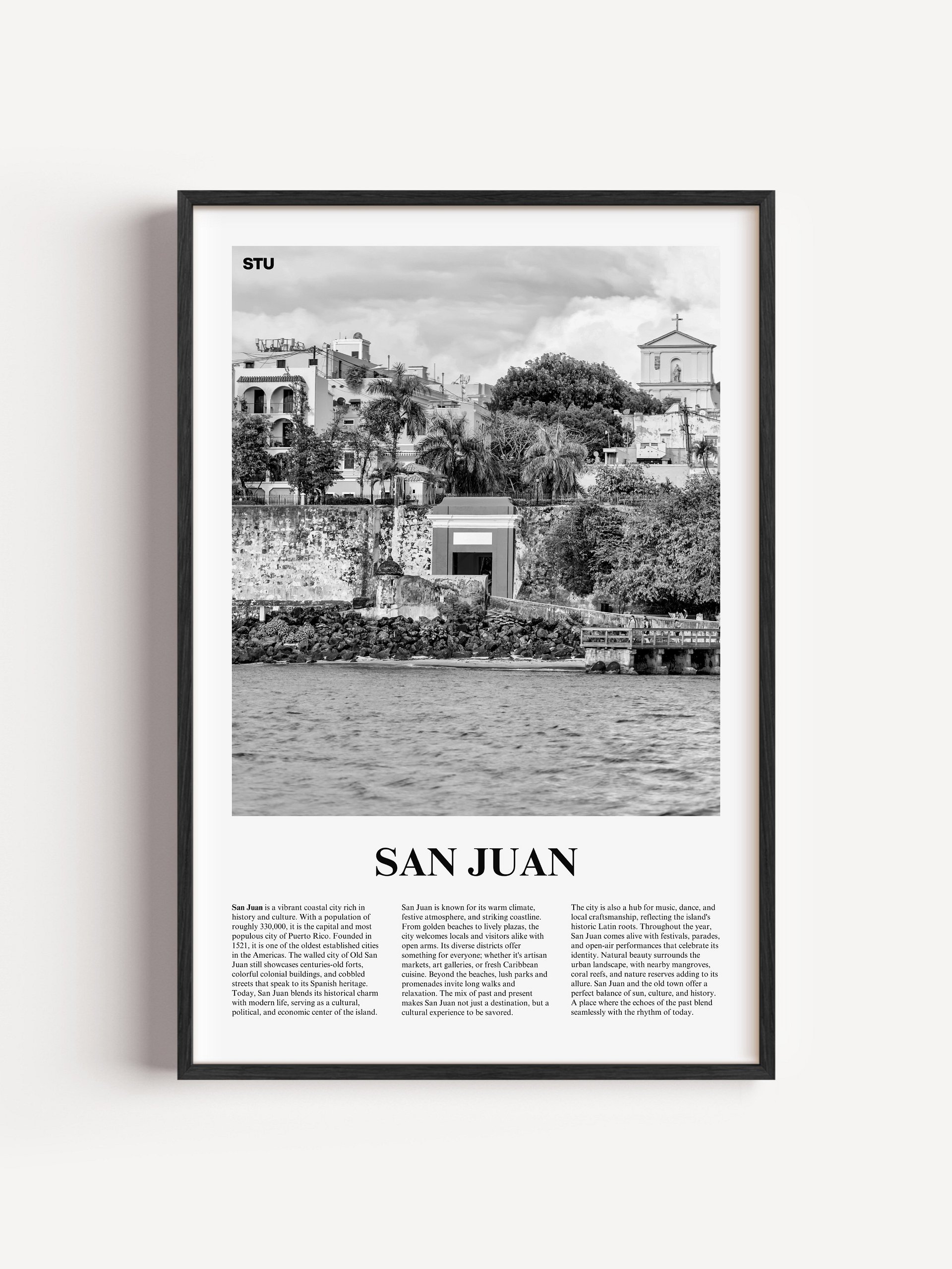 San Juan 01 Newspaper Poster | Framed product image (1)