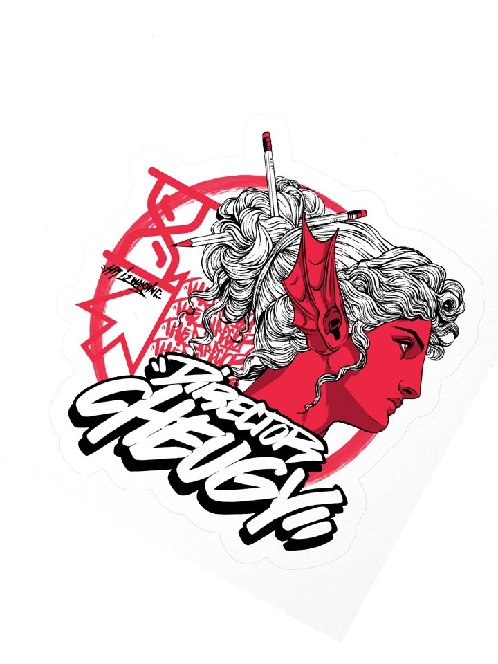 Bustin Sticker (Red) product image (2)