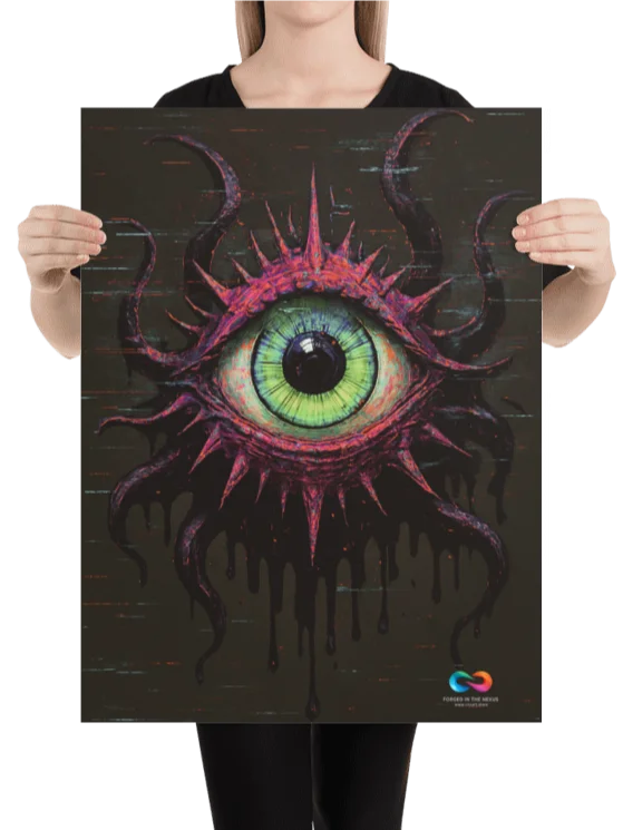 CINEMATIC ART POSTER – DYSTOPIAN GLITCH #010 product image (2)