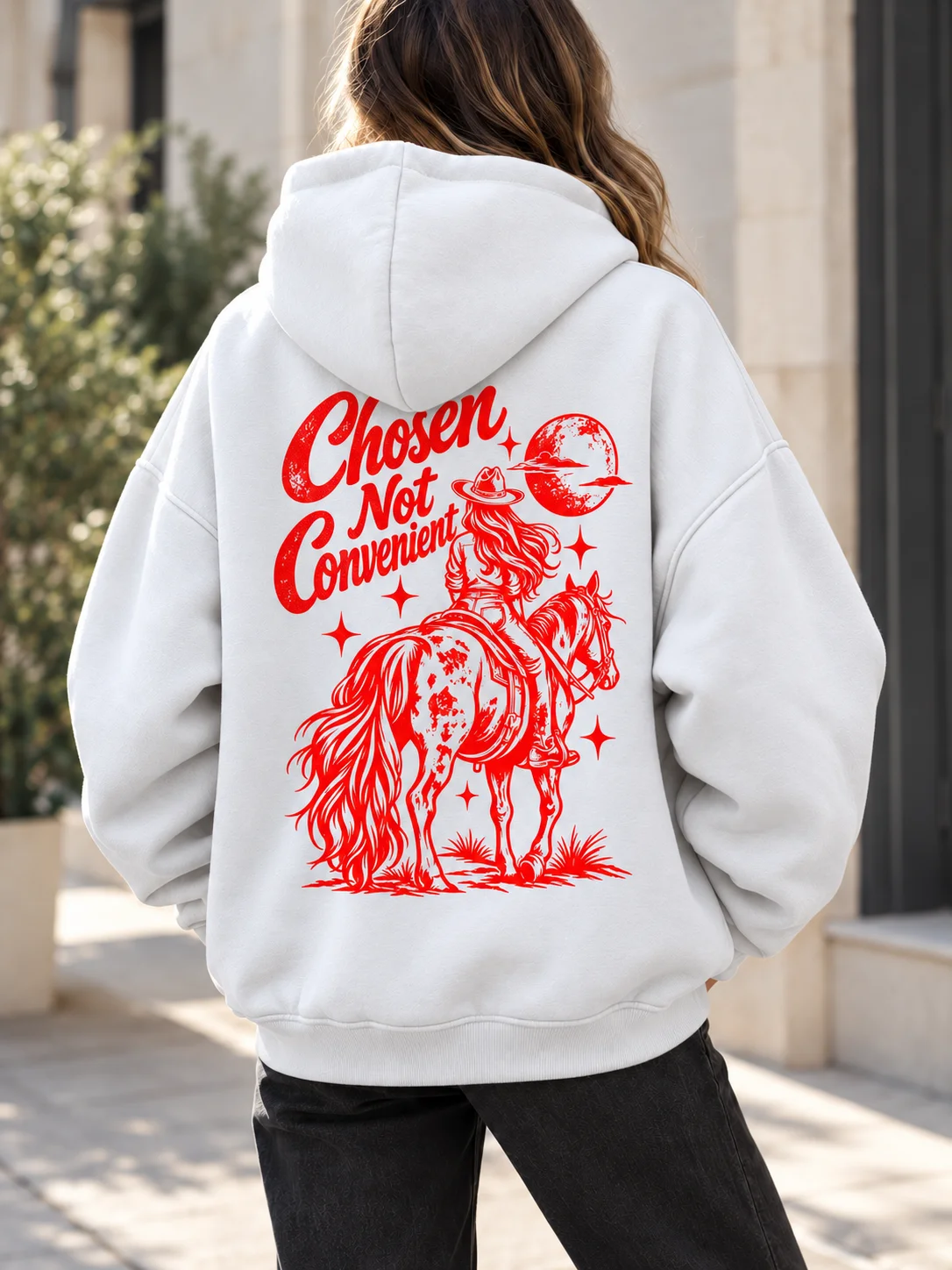 Chosen Not Convenient PNG – Western Cowgirl Shirt Design product image (1)