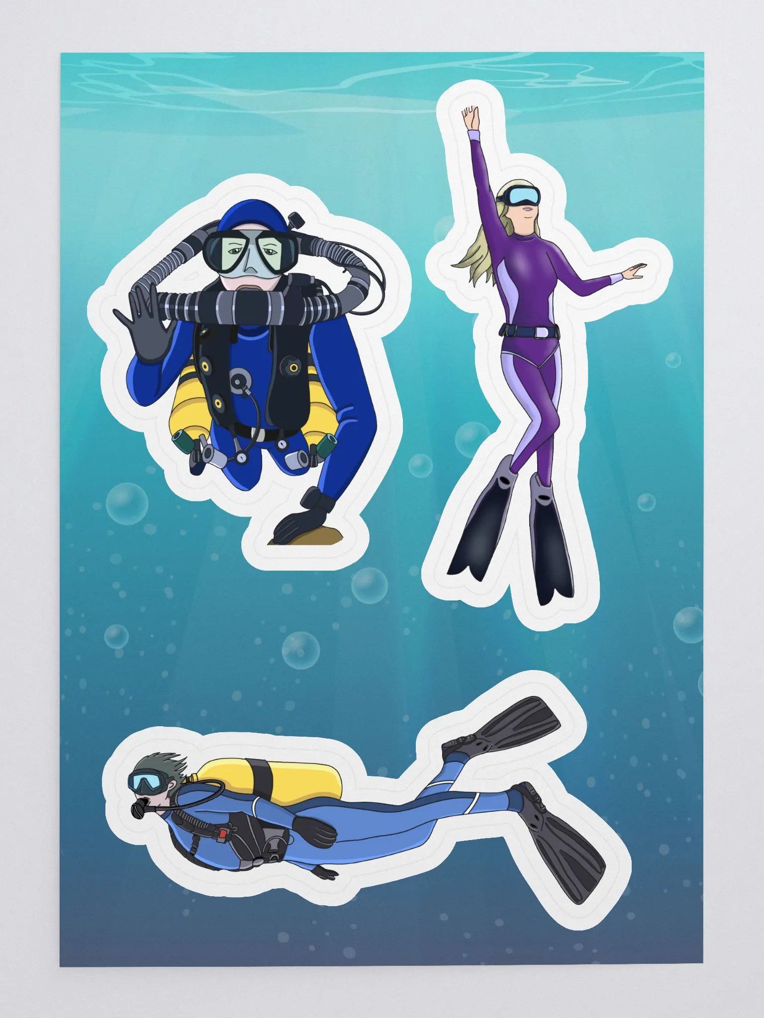 Dive Set Sticker Sheet product image (3)