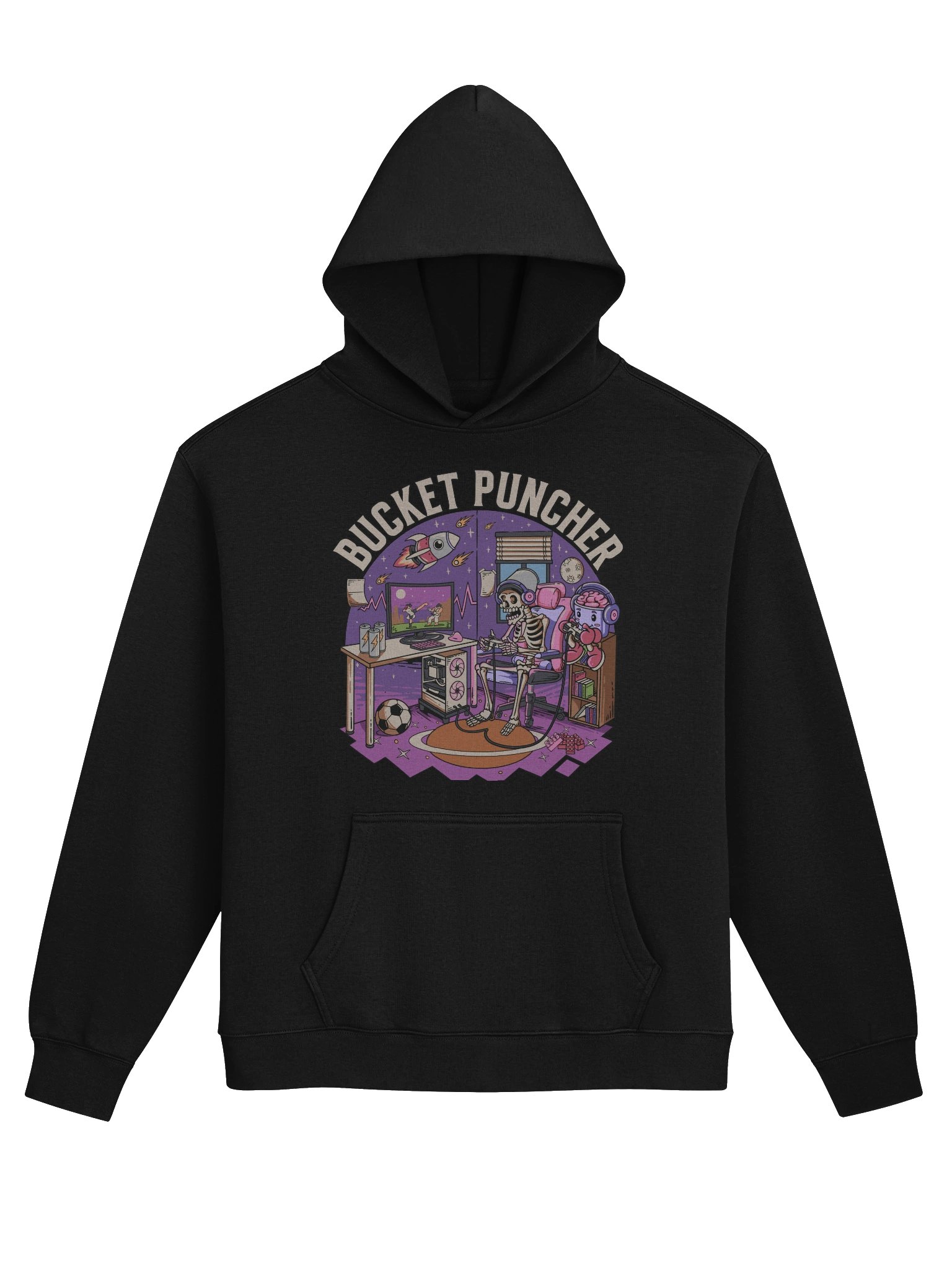 The Bucket Puncher Vintage Unisex Premium Oversized Hoodie product image (8)