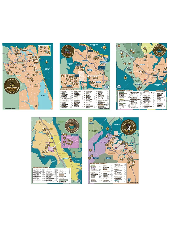 Hampton Roads Coffee House Map Bundle product image (1)