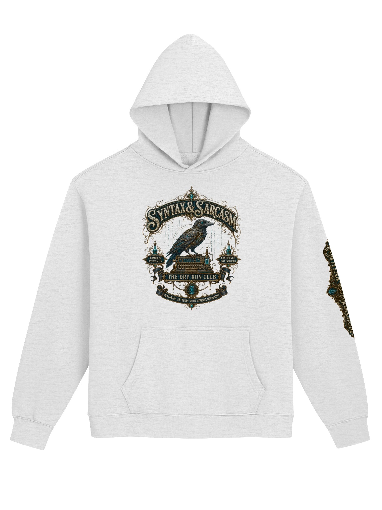 Syntax & Sarcasm Dry Run Club Premium Oversized Hoodie product image (53)