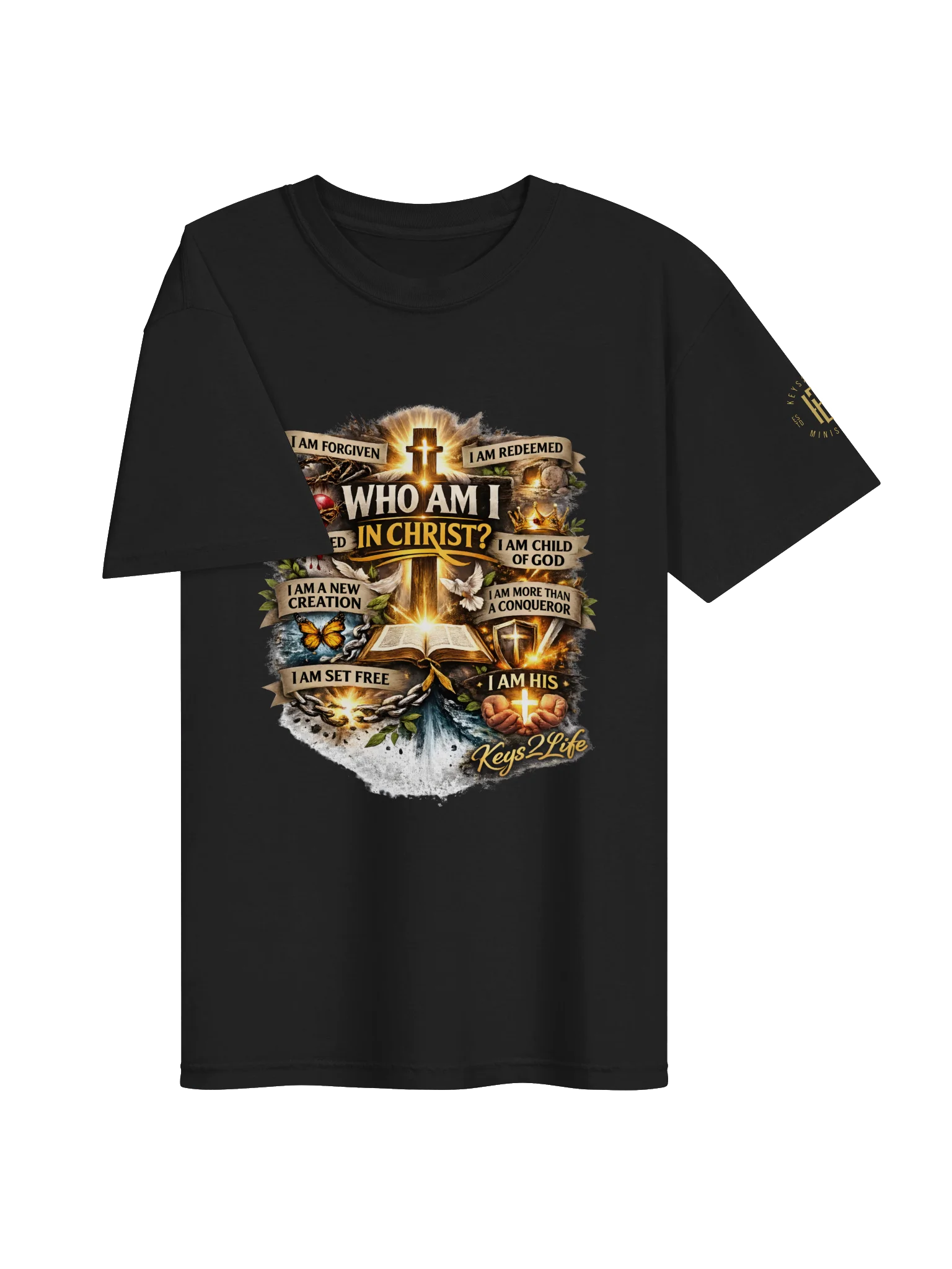 Who Am I in Christ Christian Tee product image (7)