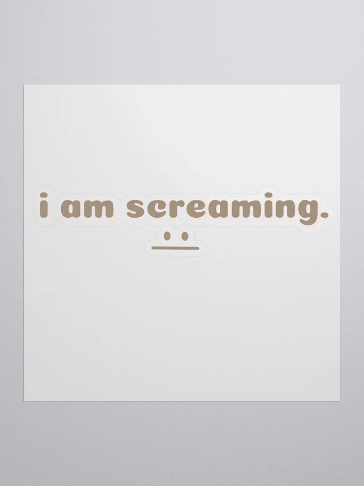 Screaming sticker product image (1)