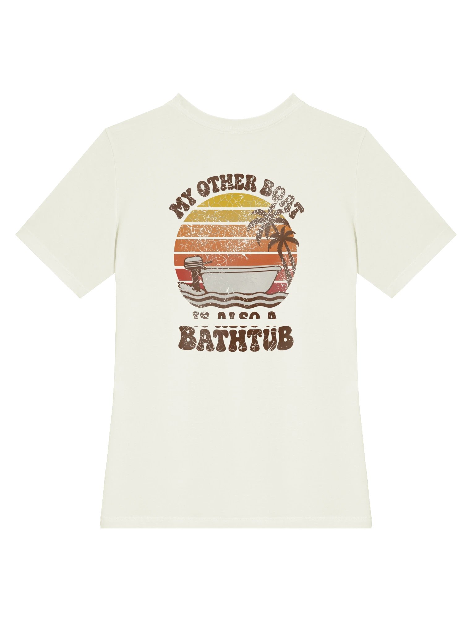 My Other Boat Is Also A Bathtub - 70s Sunset - Women's Relaxed Tee product image (4)