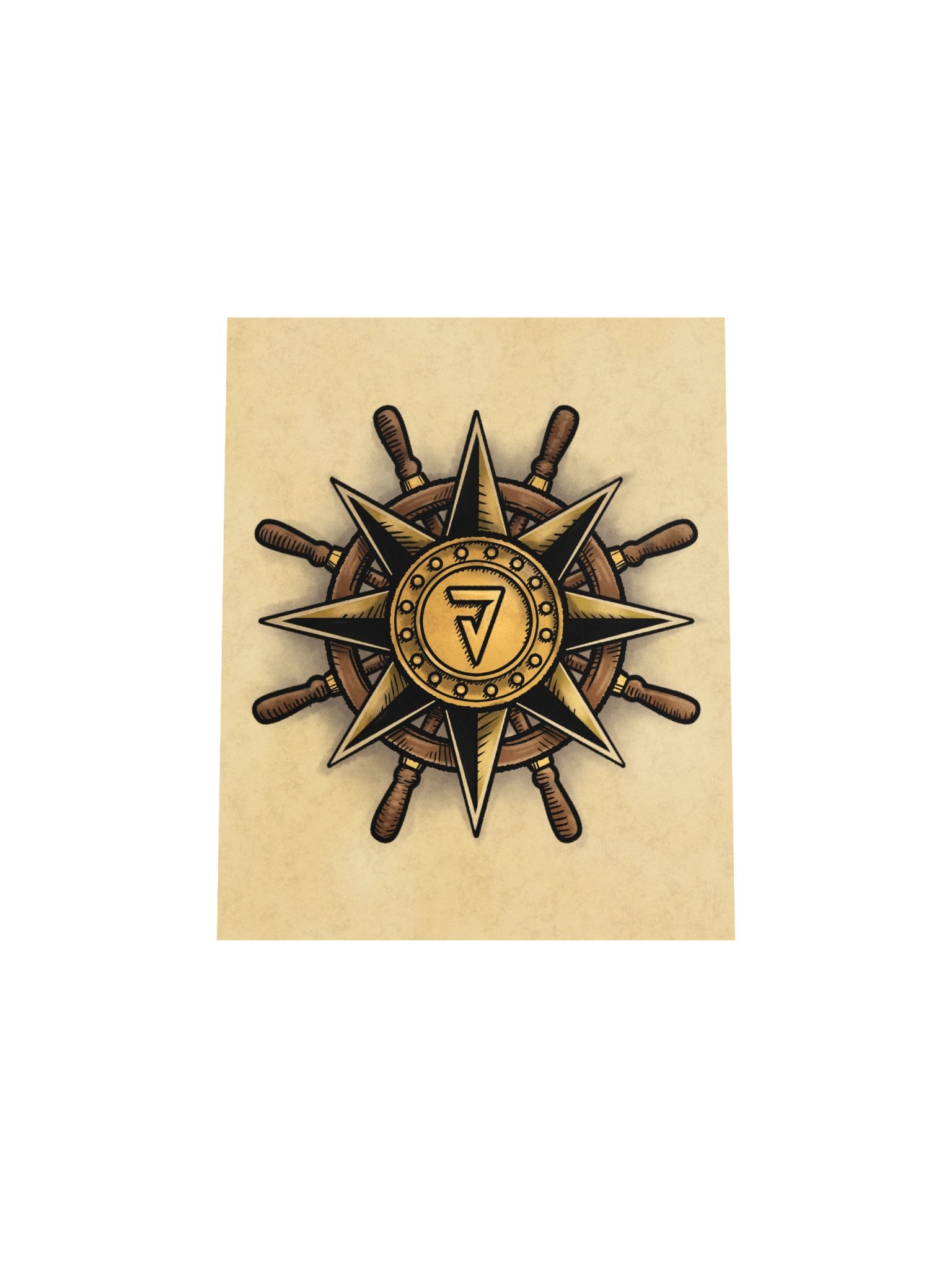 Jevination Compass Rose Poster! (Small Size) product image (4)