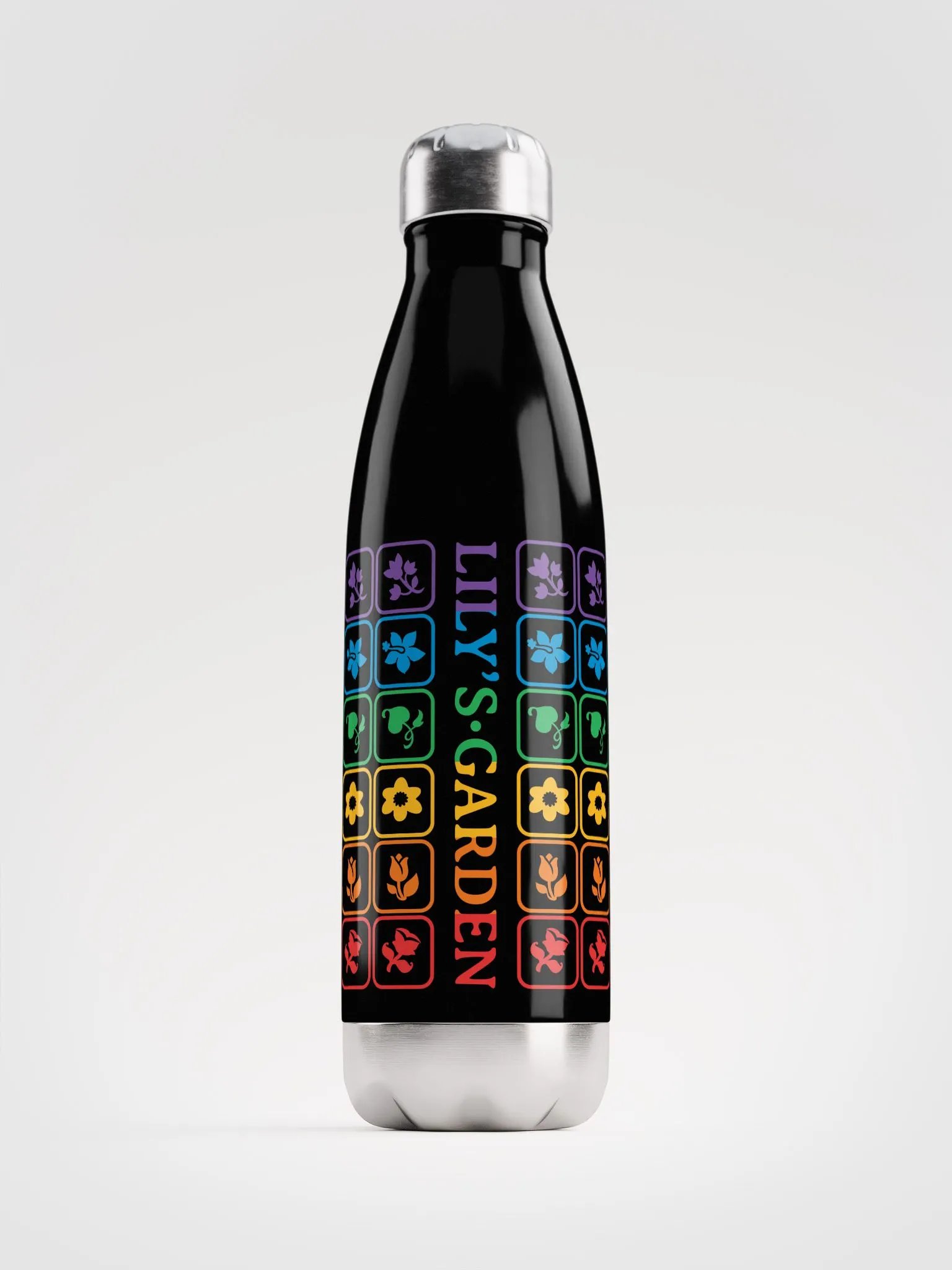 Lily’s Garden - Rainbow Stainless Steel Water Bottle product image (1)
