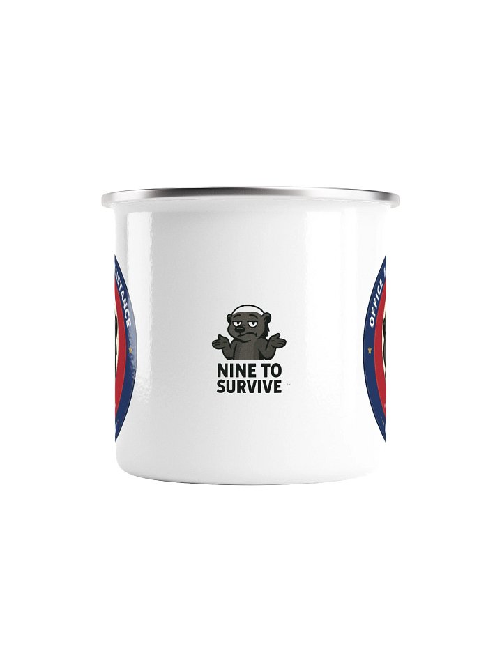 Office Bully Resistance Enamel Camp Mug: Funny Anti-Corporate Coffee Mug product image (2)