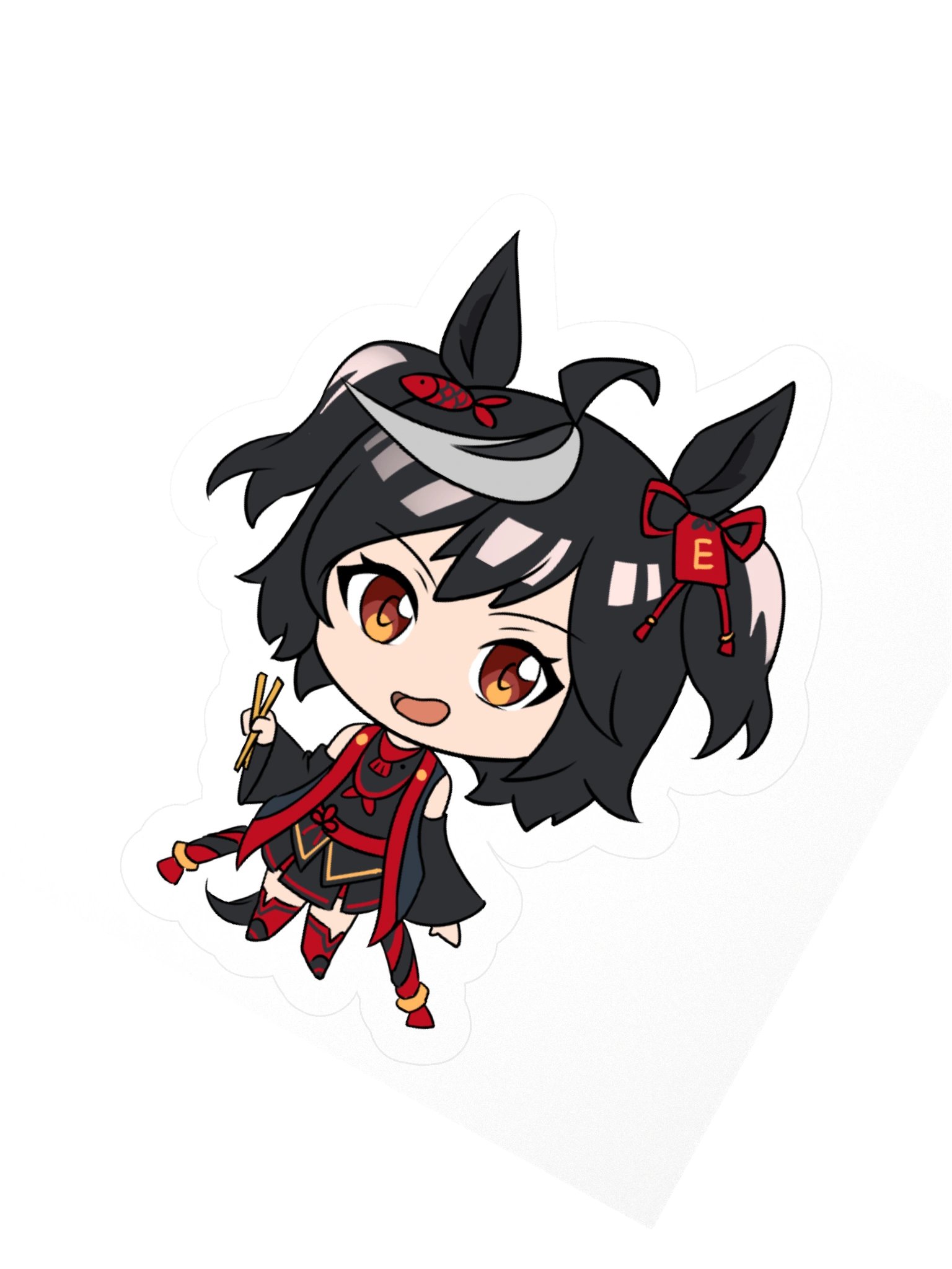 Kitasan Black x ChopsticksChan Sticker product image (2)