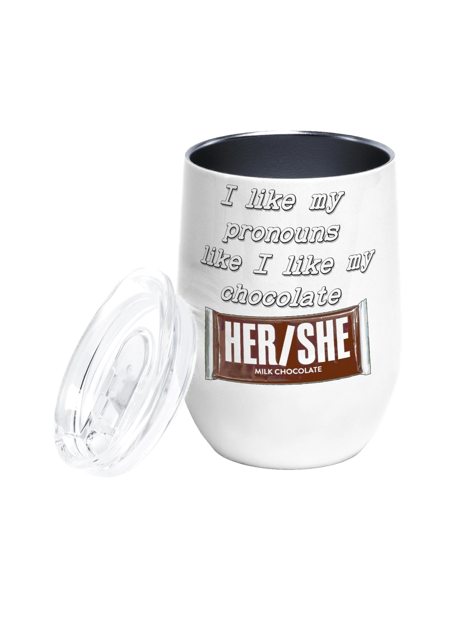 Her/She Wine Tumbler product image (2)